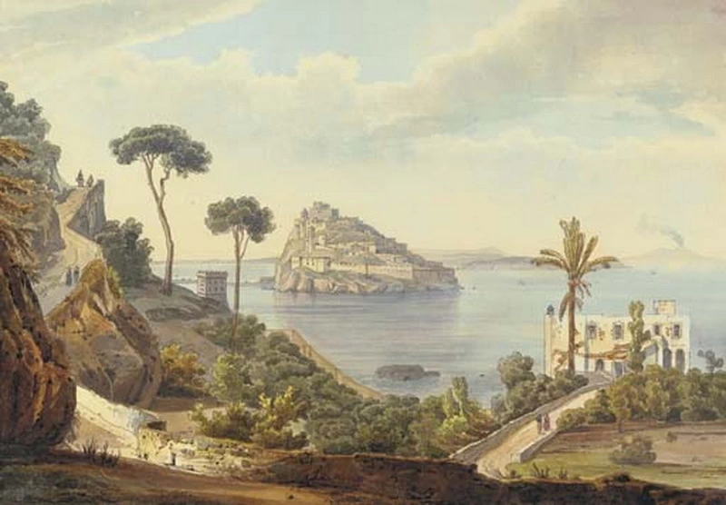 Veduta dell'isola con il Castello Aragonese